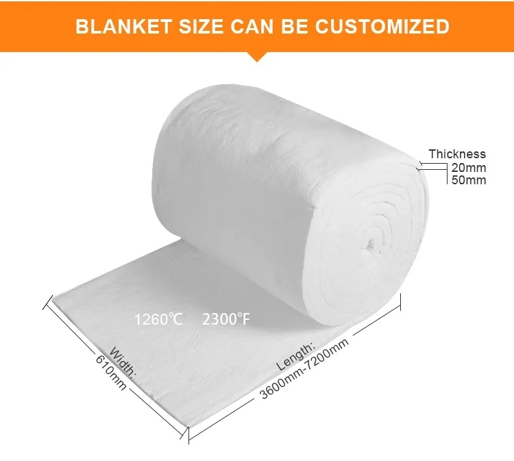 1300 Superwool Fibre Blanket Thermal Insulation Heat Resistant High Temp Refractory Ceramic Fiber Blanket Thermal Insulation Material for Fireproof Lining