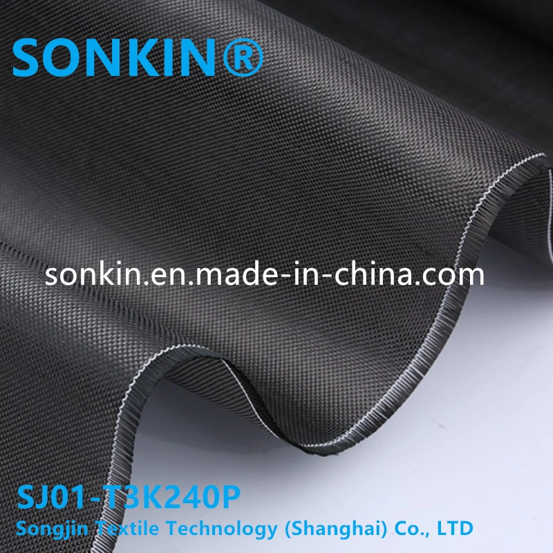 China Factory 240g Plain Carbon Fiber 3K Flame Retardant Fabric for Sale