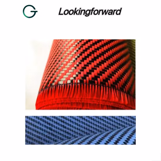 Tissu hybride en Kevlar de couleur Dogbone coloré en usine