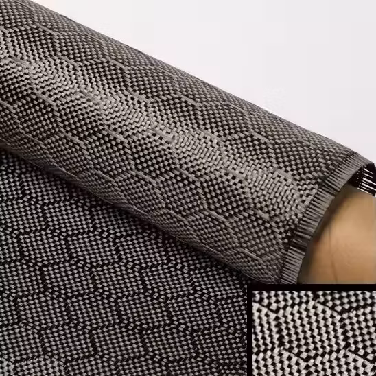 Tissu en fibre de carbone Jacquard personnalisé