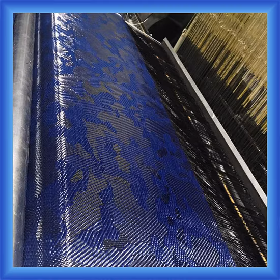 Tissu perturbateur en fibre de carbone Kevlar Bleu